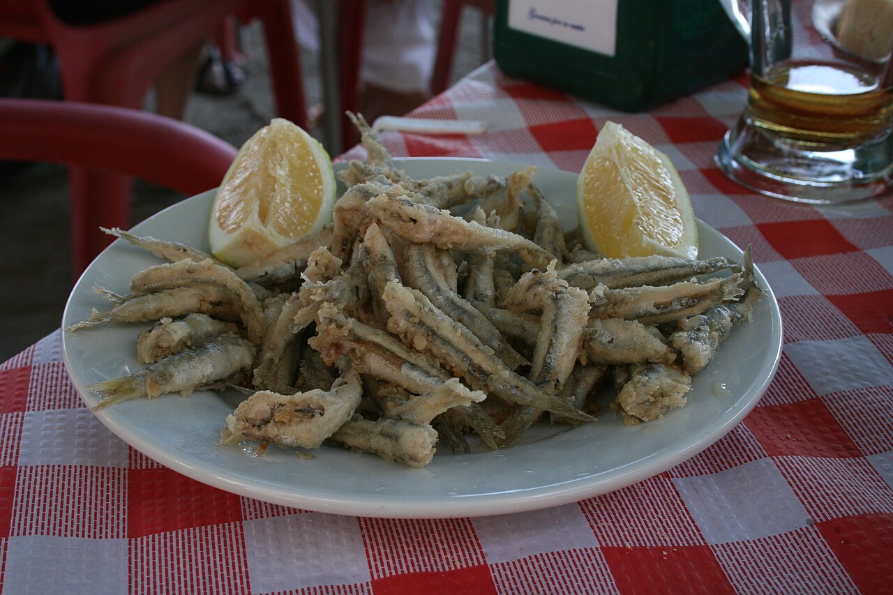Boquerones, the small fish at the heart of pescaíto frito.
