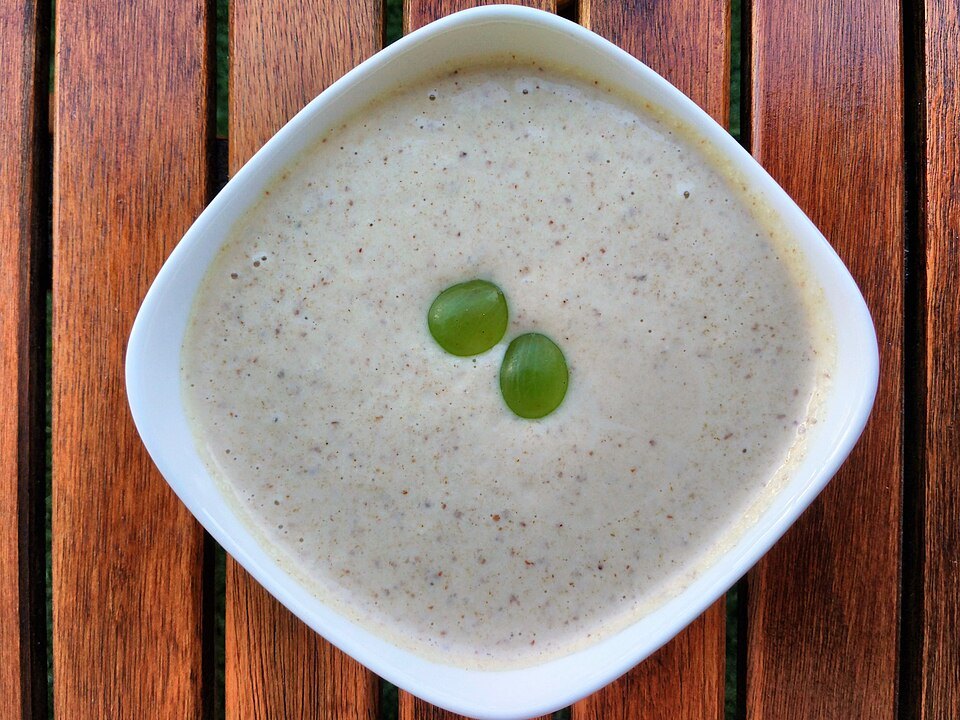 Ajoblanco, the cold almond and garlic soup of the province.